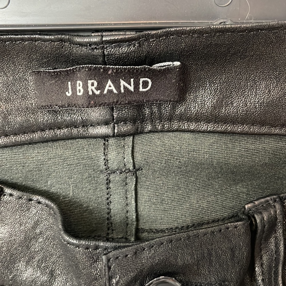 J brand faux leather pant. Slim fit
